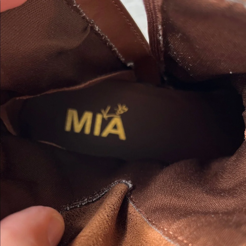 MIA Brown Studded Kids Boots
